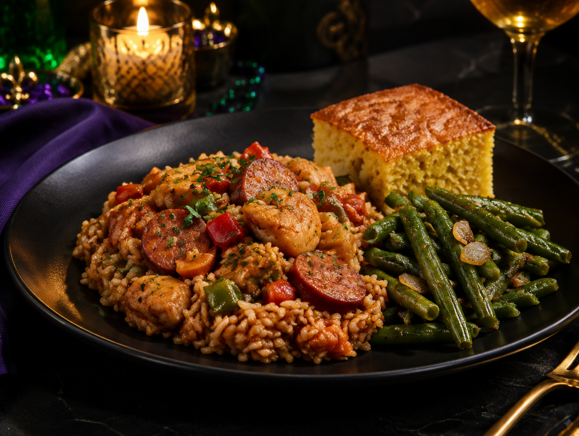 Chef Lynk's Kitchen Wednesday — Chicken & Sausage Jambalaya Plate