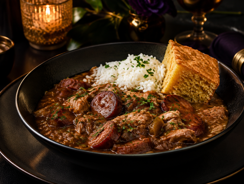 Chef Lynk's Kitchen Saturday — Chicken & Sausage Gumbo Plate